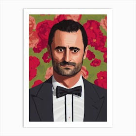 Mark Strong Illustration Movies Art Print