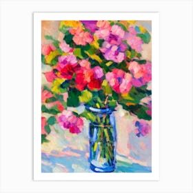 Snapdragons  Matisse Style Flower Art Print