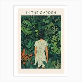 In The Garden Poster Green 10 Art Print