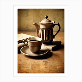 Coffee And Book 1 Art Print