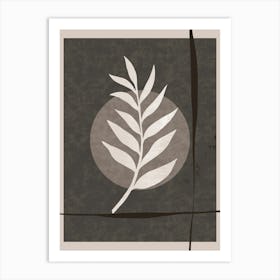 Leaf In A Square Art Print