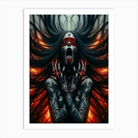 Demon Woman Art Print