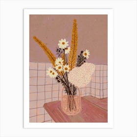 Still Life With Wildflowers Art Print