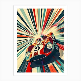 Vintage Racing Car Art Print