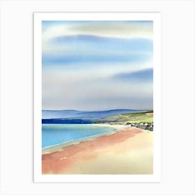 Chesil Beach 2, Dorset Watercolour Art Print