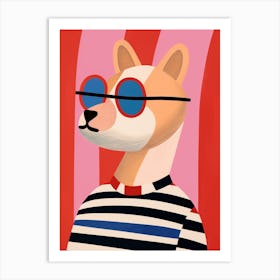 Little Cougar 2 Wearing Sunglasses Art Print