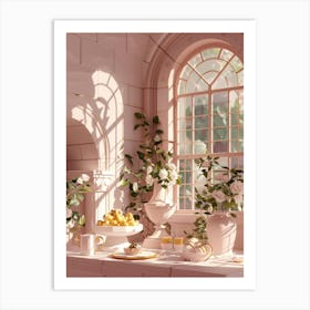 Pink Kitchen Art Print