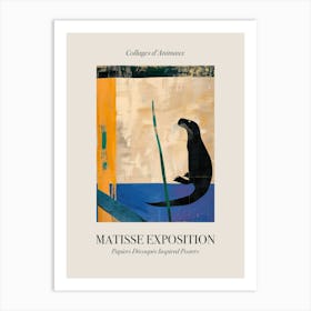 Otter 2 Matisse Inspired Exposition Animals Poster Art Print