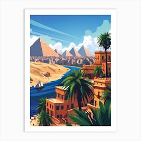 Egyptian City Art Print