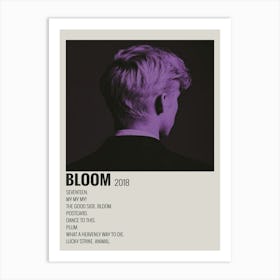 Troye Sivan Bloom 2018 Limited Lp Exclusive Clear Vinyl Art Print