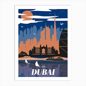 Dubai Portrait Art Print