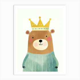 Little Beaver 1 Wearing A Crown Art Print