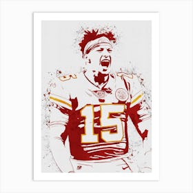 Patrick Mahomes Art Print