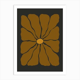 Autumn Flower 04 - Cinnamon Art Print