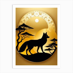 Japan Golden Fox 14 Art Print