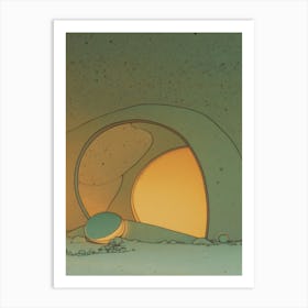 Cave Lofi Art Print