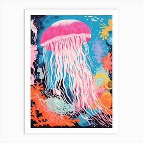 Cute Jelly Fish Illustration 2 Art Print