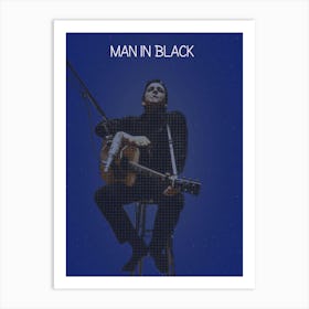 Man In Black Art Print