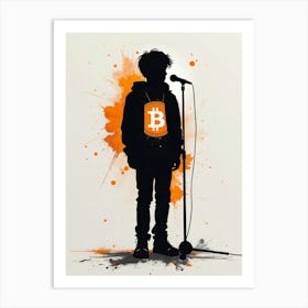 Bitcoin Singer Art Print