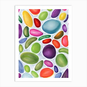 Lima Beans Marker vegetable Art Print