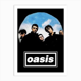 come back oasis britpop music band Art Print