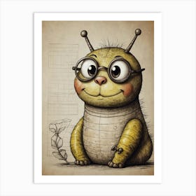 Bug With Glasses Art Print