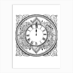 Clock 1 Art Print