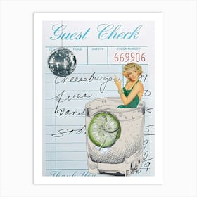 Guest Check 7 Art Print