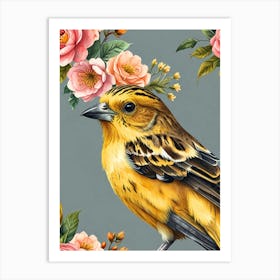 Birds And Flowers Art Print