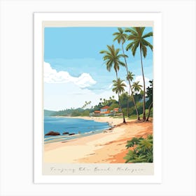 Poster Of Tanjung Rhu Beach, Langkawi Island, Malaysia, Matisse And Rousseau Style 2 Art Print