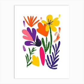 Colorful Flowers 16 Art Print