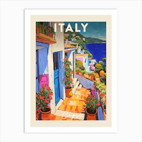 Capri Italy 2 Fauvist Painting  Travel Poster Art Print