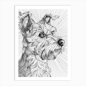 Airedale Terrier Joy Art Print