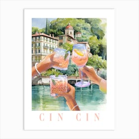 Cin Cin Cheers Print Art Print