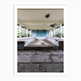 Architecture The Pool Empty Art Print