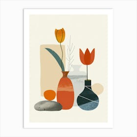 Collection Of Objects In Abstract Style 9 Art Print