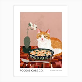 Foodie Cats Co Cat And Mexican Food 4 Art Print