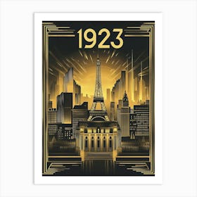 Aihrgdesign A Vintage Travel Poster Showcasing Art Deco Archi 9f47cb17 3a39 468a 9df3 37664173301d 0 Art Print