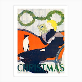 Vintage Christmas (1896), Edward Penfield Art Print