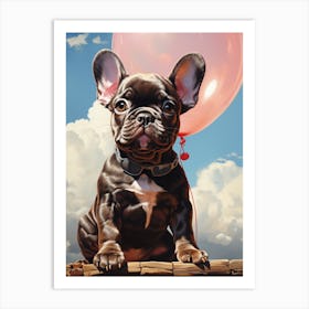 Adorable Frenchie Daydreams Art Print