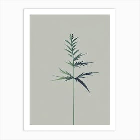 Mugwort Herb Simplicity 2 Art Print