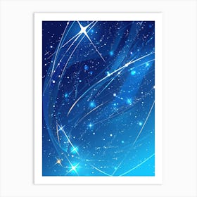 Starry Sky Background Art Print