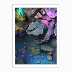 Rock In The Water Art Print