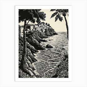 Village By The Sea Art Print