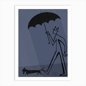 Raindog Art Print