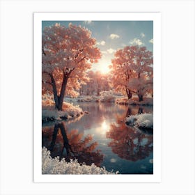 Infrared Landscape Art Print