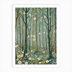 Forest & Flowers Art Print