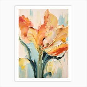 Fall Flower Painting Tulip 4 Art Print