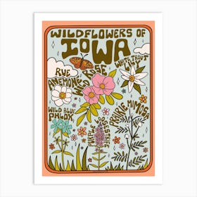 Iowa Wildflowers Art Print