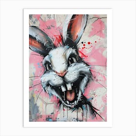 Creepy Bunny Art Print